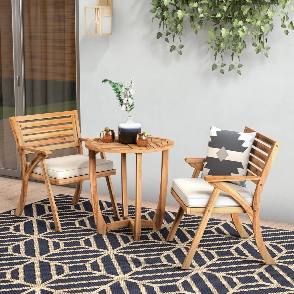 Bộ Bàn Ghế Gỗ Mặt Nệm – BG15 - ảnh 6
