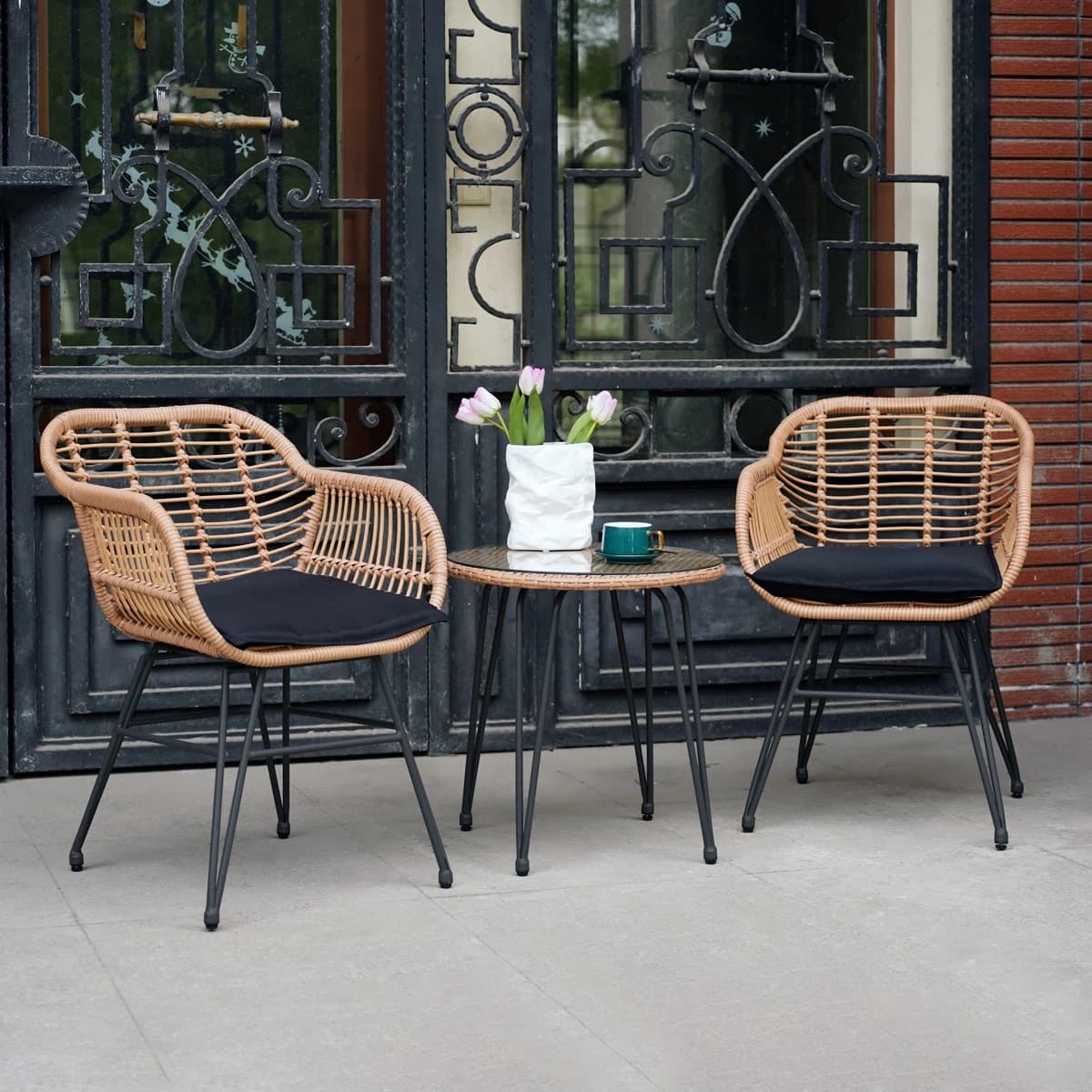 Bộ Bàn Ghế Sân Vườn Đan Mây – BG11 - ảnh 6