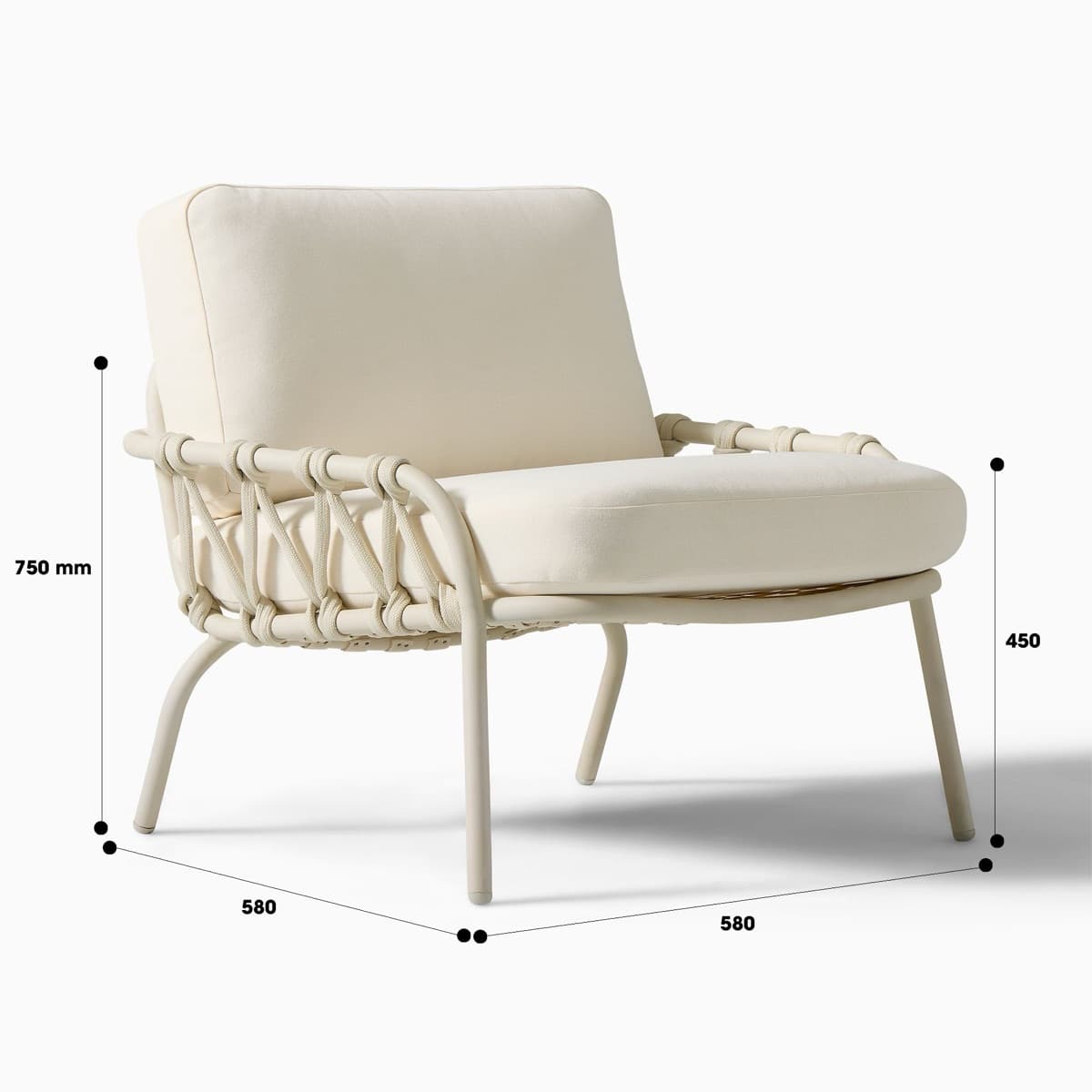 Ghế Sofa Đan Dây Khung Sắt – SF04 - ảnh 8