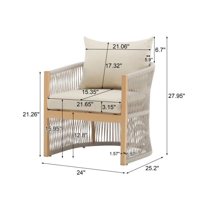 Ghế Sofa Ngoài Trời Khung Sắt Đẹp SF18 - ảnh 12